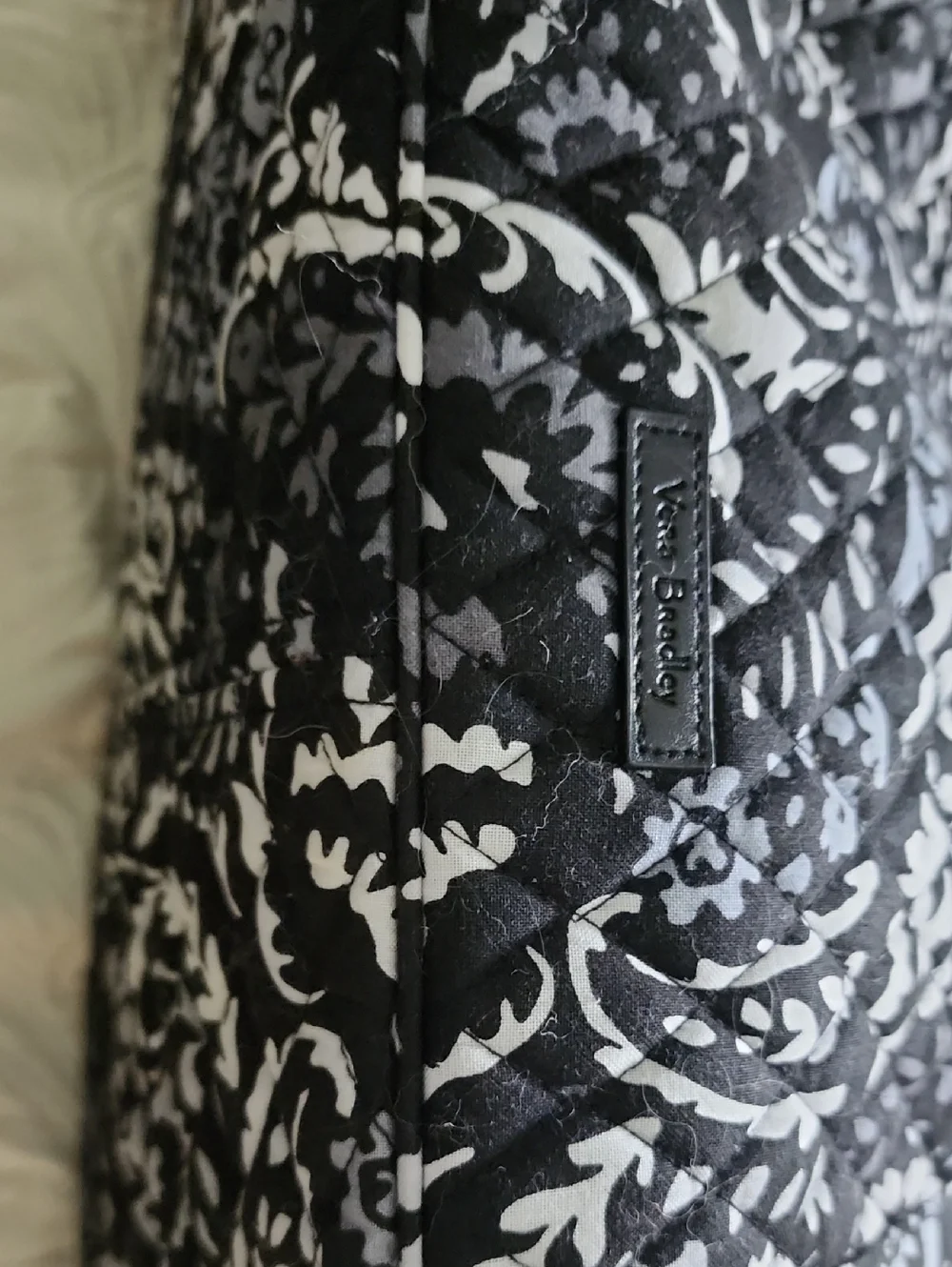 Vera Bradley Black & White With Gray  Paisley Tote Bag - Women - Picture 4 of 6